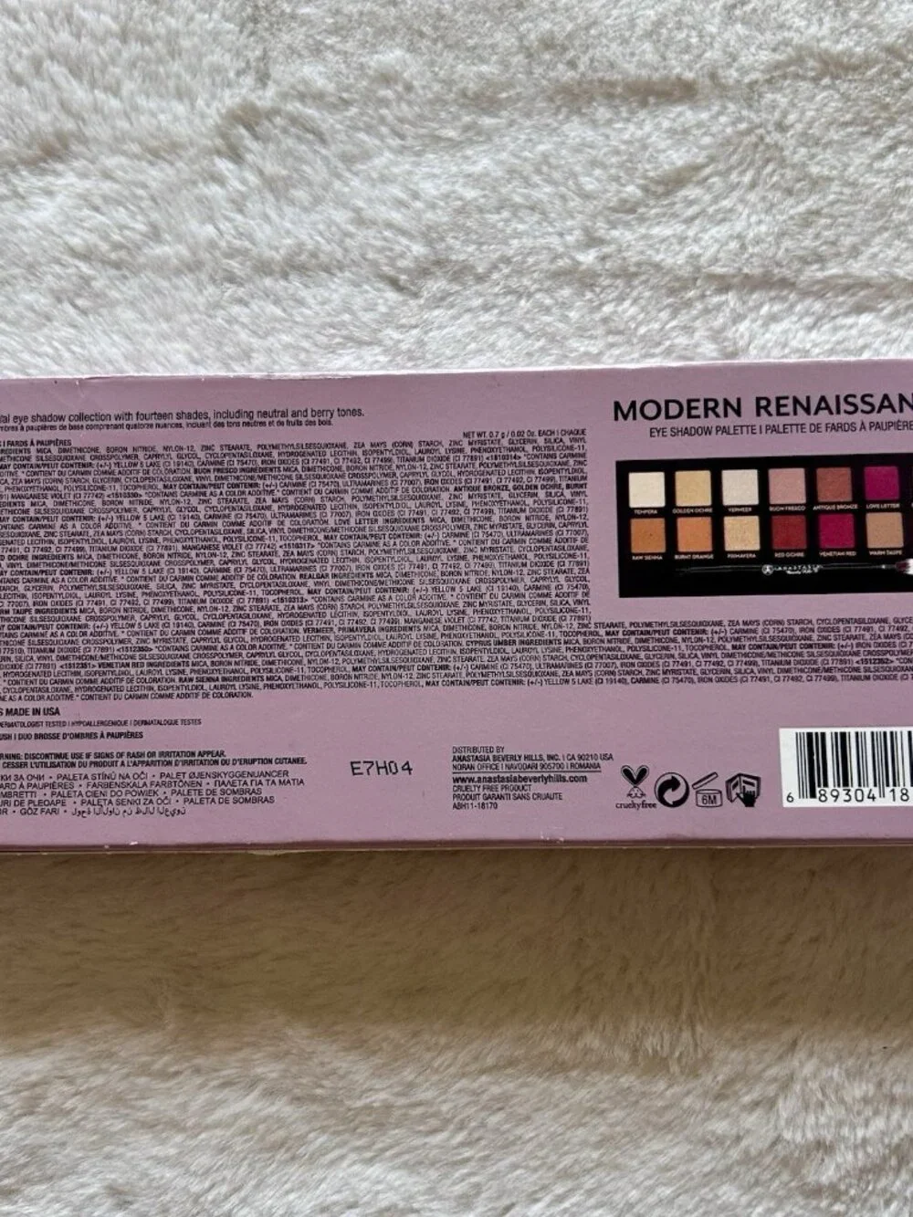 Anastasia Beverly Hills Modern Renaissance Eye Shadow Palette New In Box